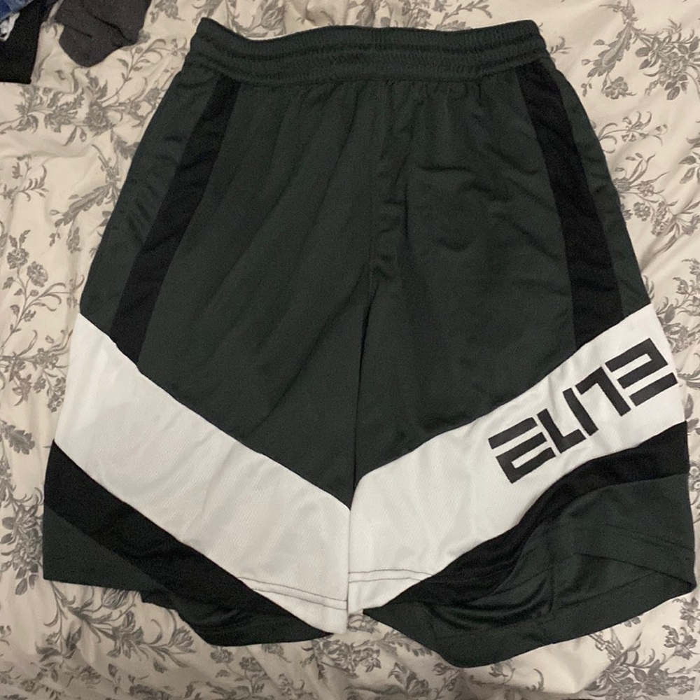 Grey and White Nike Basket Ball Shorts